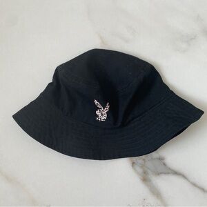 Black and white Playboy bucket hat